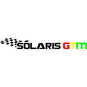 Наклейка на авто Hyundai Solaris GTM. Хендай Солярис