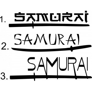 Наклейка на авто Самурай, Samurai
