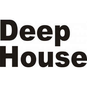 Наклейка на авто Deep House версия 2