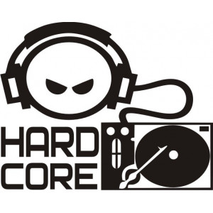 Наклейка на авто Hard Core