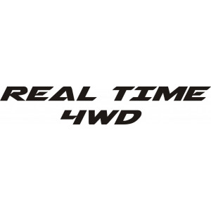 Наклейка на авто Real Time 4WD