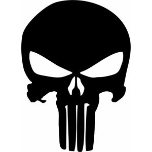 Наклейка на авто Skull icon. Череп версия 1