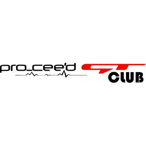 Наклейка на авто Pro ceed GT Club. Kia
