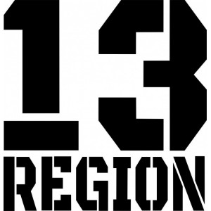 Наклейка на авто Ваш регион. 13 регион