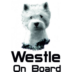 Наклейка на авто Westie on board