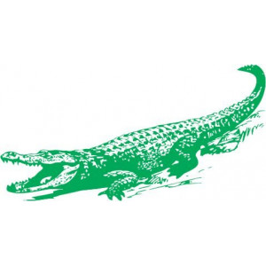 Наклейка на авто Крокодил версия 1