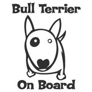 Наклейка на авто Bullterrier on board