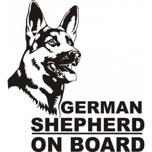Наклейки на авто German Shepherd-Немецкая овчарка