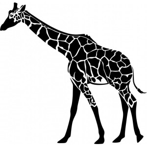 Наклейка на авто Жираф версия 2