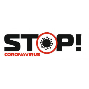 Наклейка на авто STOP Coronavirus Стоп Коронавирус