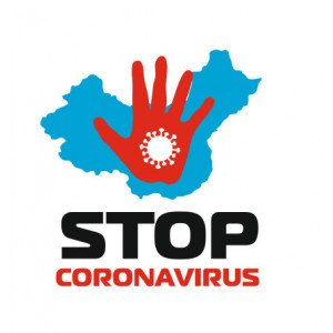 Наклейка на авто Stop Coronavirus Коронавирус версия 2