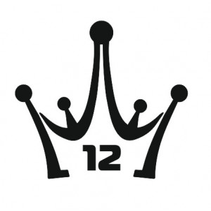 Наклейка на авто Корона номер 12