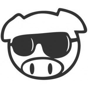Наклейка на авто JDM Pig Sunglasses