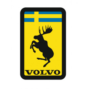 Наклейка на авто Volvo лось версия 4