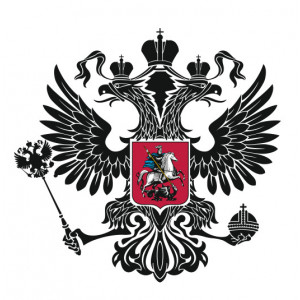 Наклейка на авто Герб Российской Федерации с гербом Москвы
