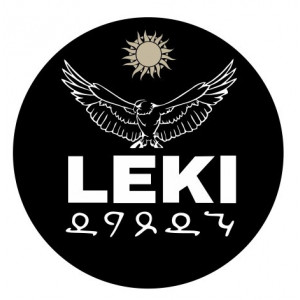 Наклейка на авто LEKI Орел и Солнце 
