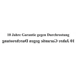Наклейка на авто 10 Jahre Garantic gegen Durchrostung