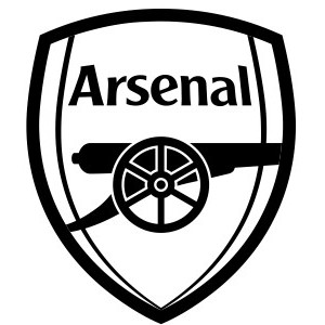 Наклейка на авто ФК Арсенал Arsenal