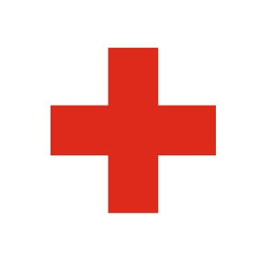 Наклейка на авто Медицинский красный крест