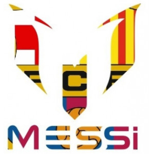 Наклейка на авто Messi Версия 2 Цветная