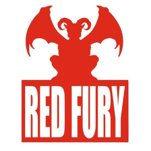 Наклейка на авто Red fury. Красная фурия. Версия 2