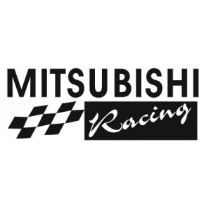 Наклейка на авто Mitsubishi Racing