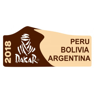 Наклейка на авто Dakar 2018. Peru. Bolivia. Argentina
