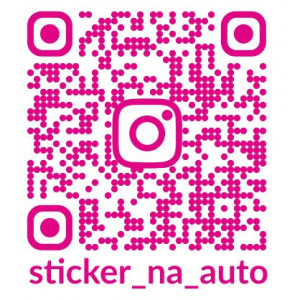 Наклейка на авто QR код с Вашим Ником в Инстаграм