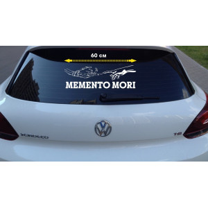 Наклейка на авто Memento Mori