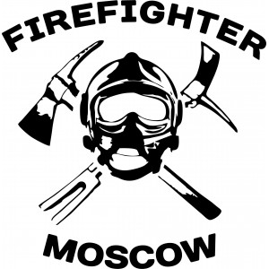 Наклейка Пожарный Москва